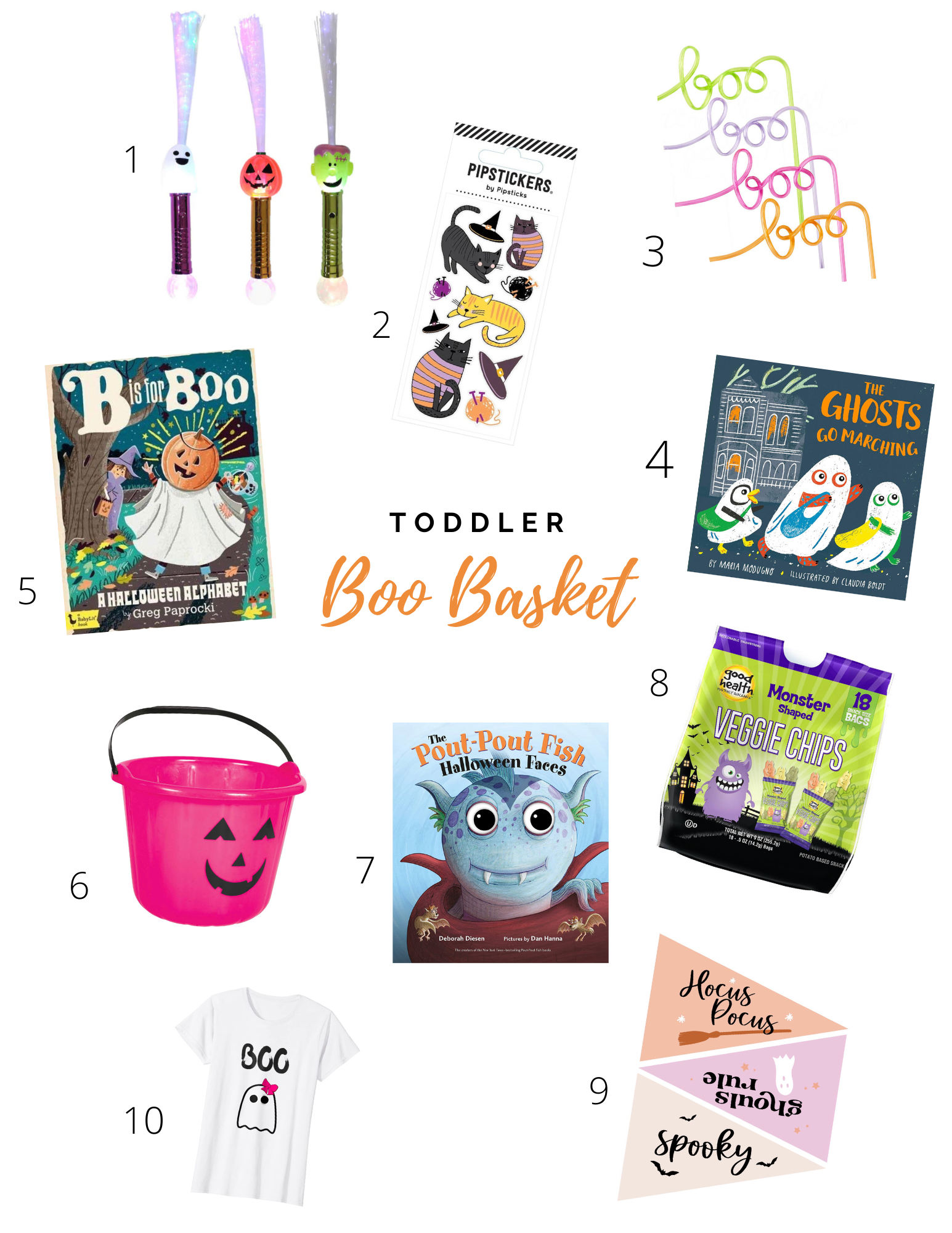 toddler girl boo basket for halloween