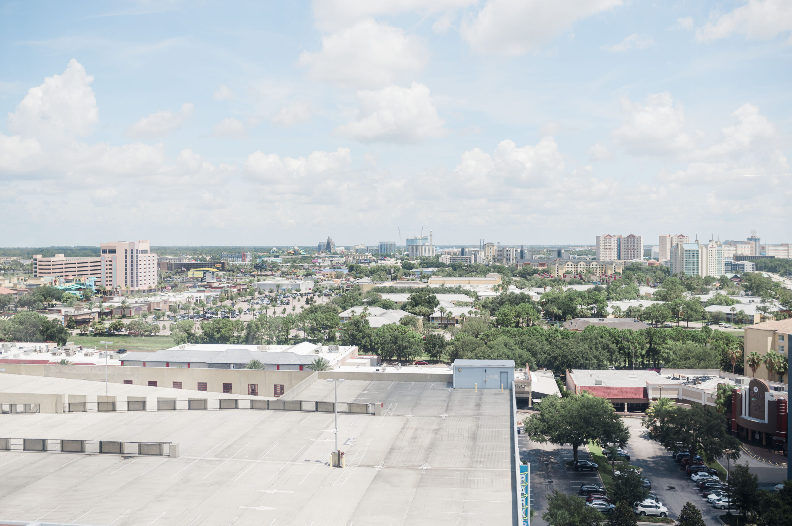 Orlando skyline from the Orlando Eye at ICON park