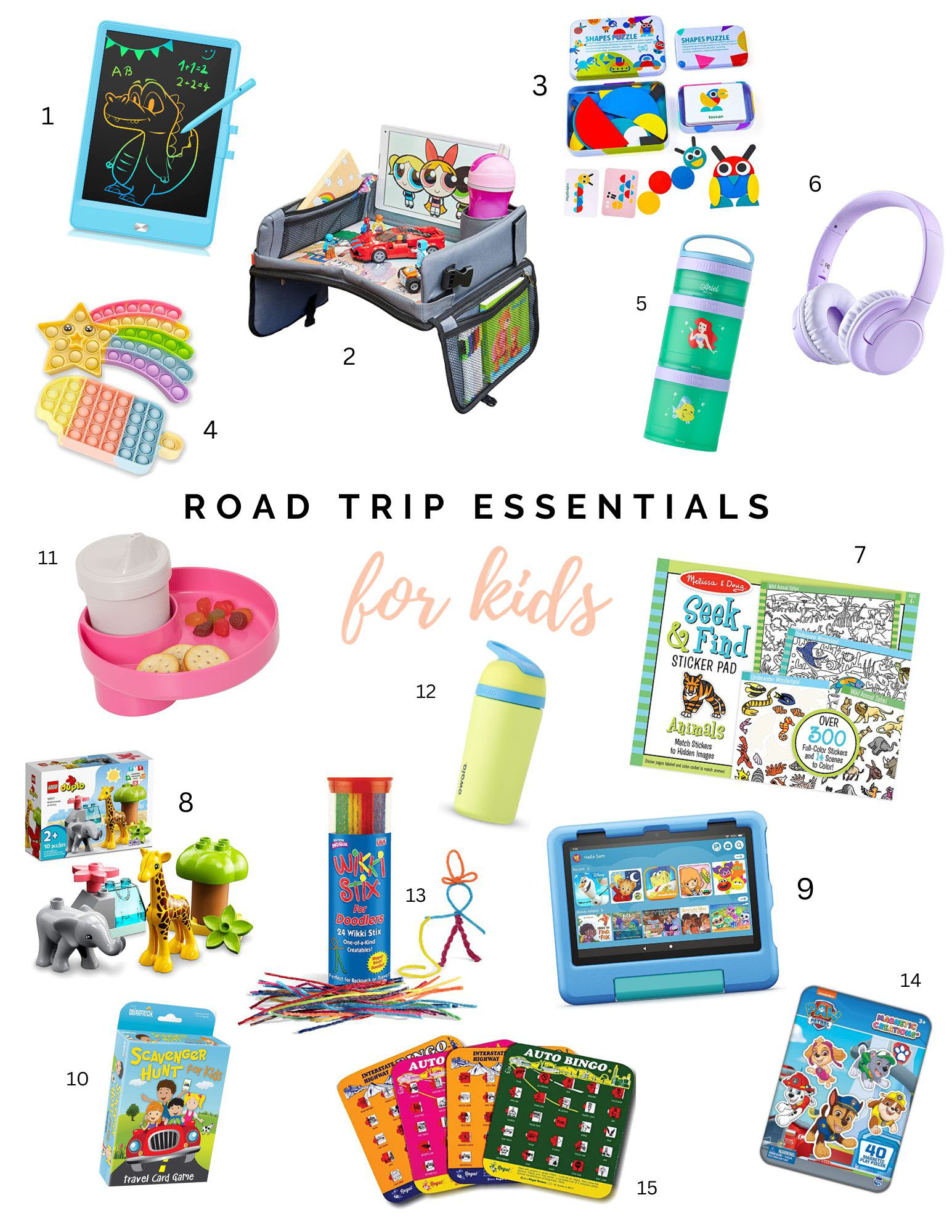 The Ultimate  Road Trip Essentials for Kids