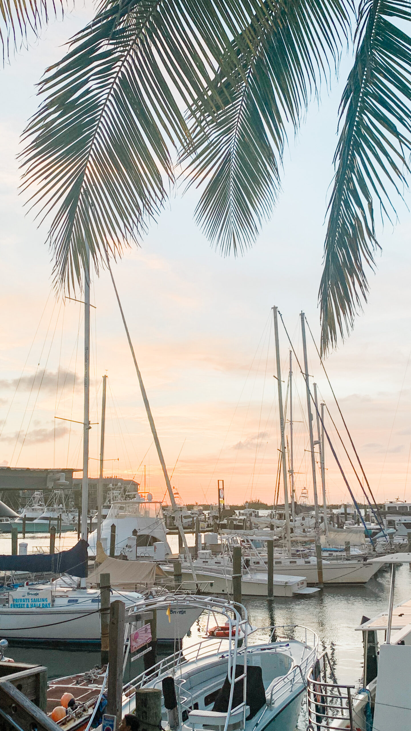 Sunset and boats in Key West Florida. quick getaway guide