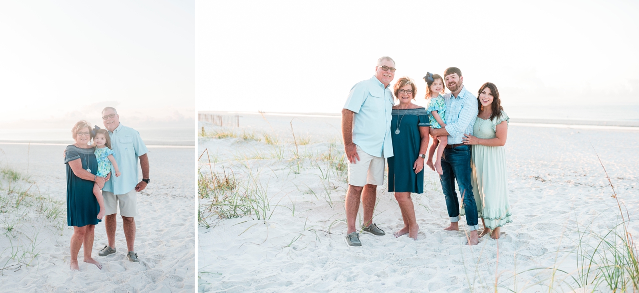 family photos during family vacation in gulf shores, alabama