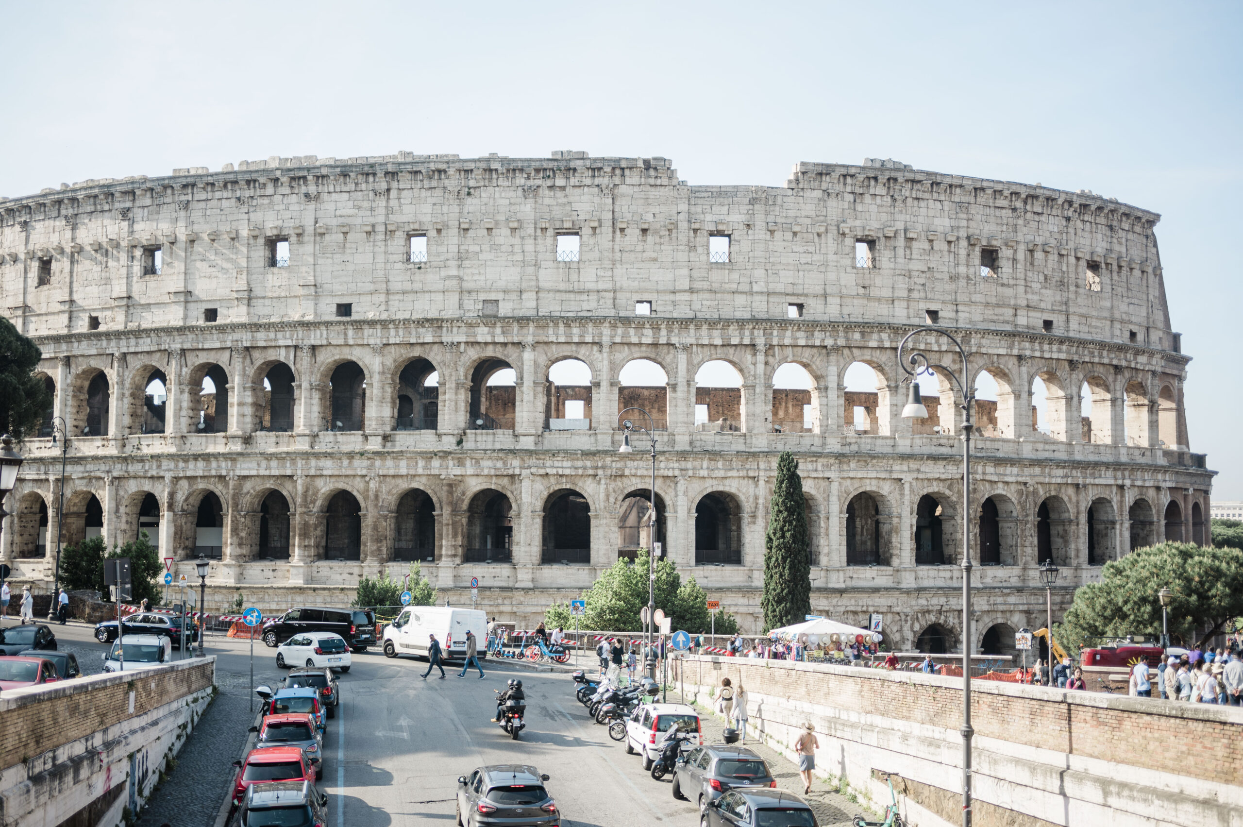 View of the Roman Colosseum in Rome, Italy, spend 36 hours in Rome