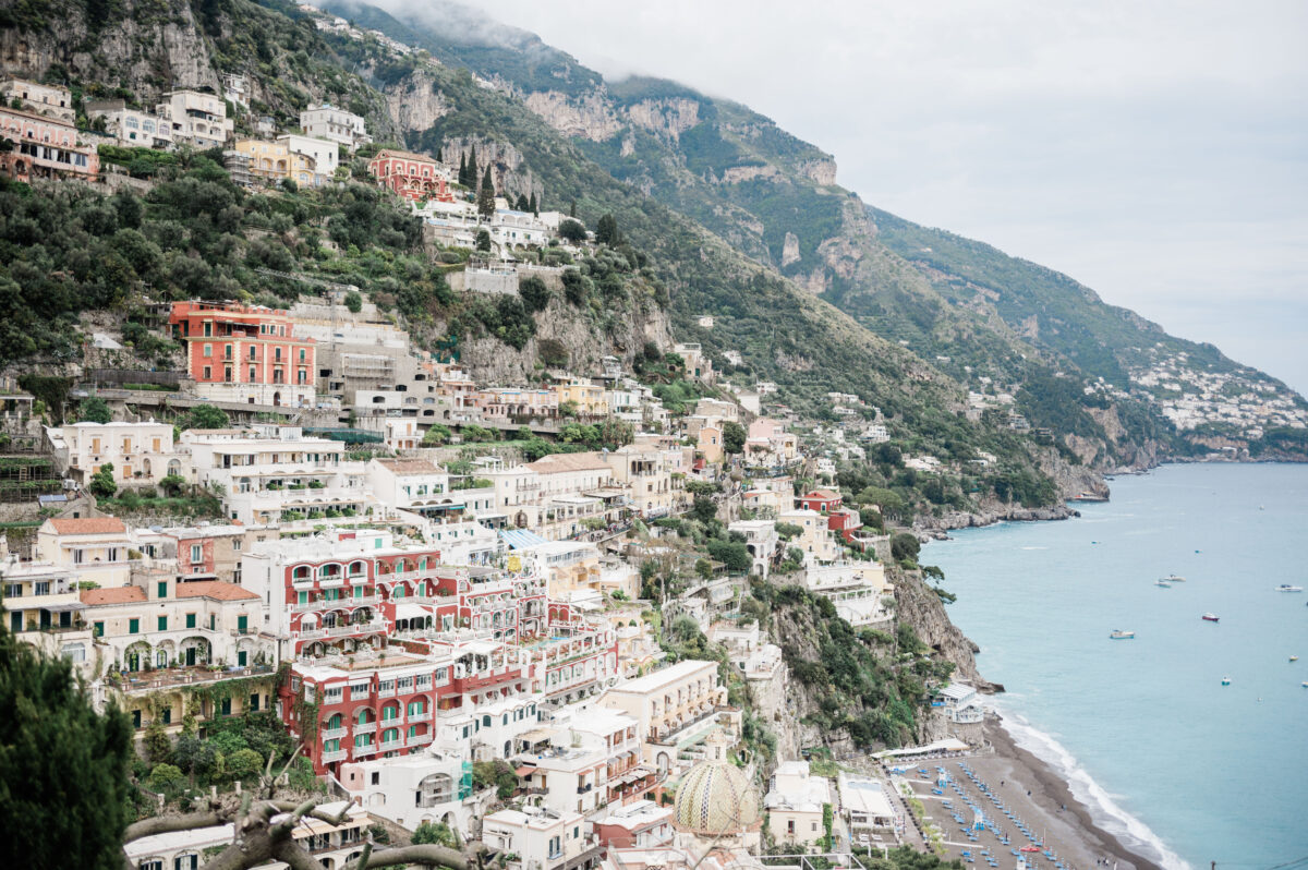 Positano landscape views--tips & tricks for traveling to Italy as first timers