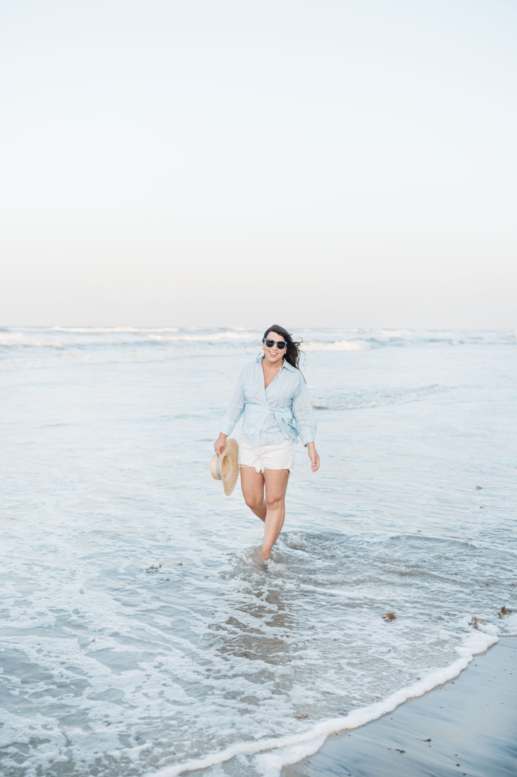 Brittney Naylor on the beach in Daytona at sunset