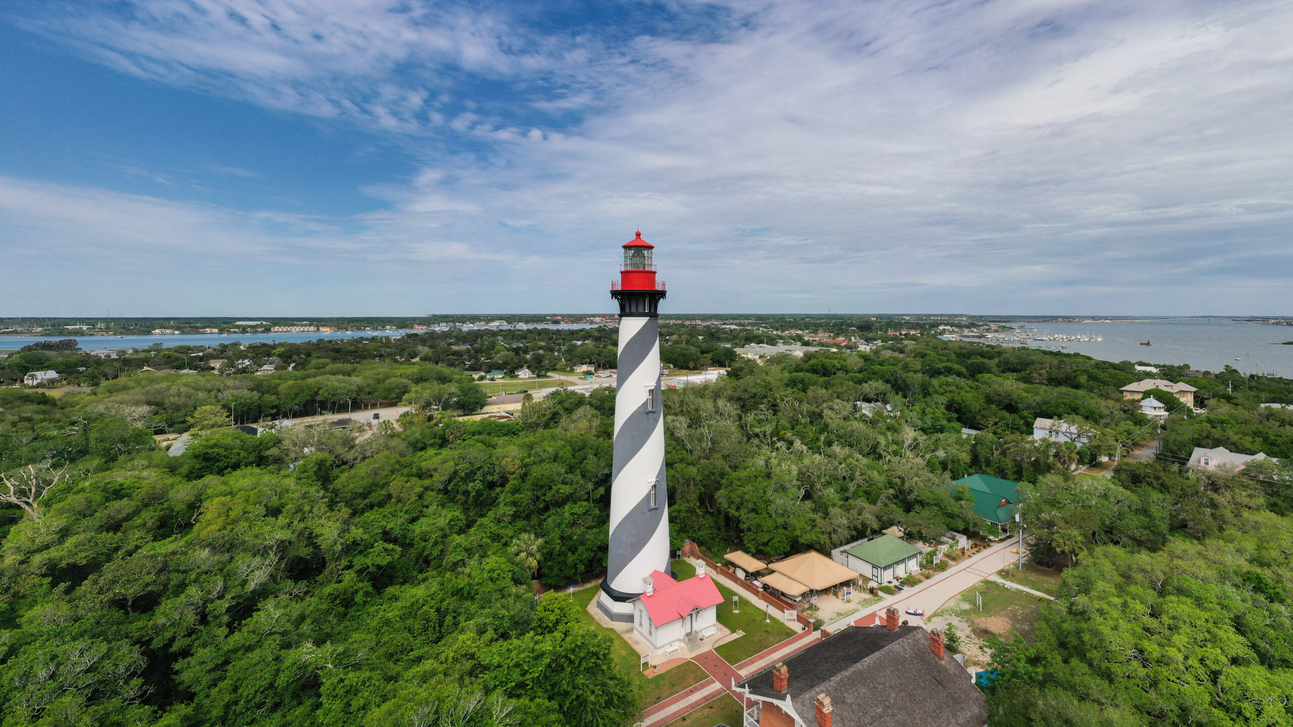 Lighthouse in Saint Augustine, FL as featured in great day trips from Orlando.