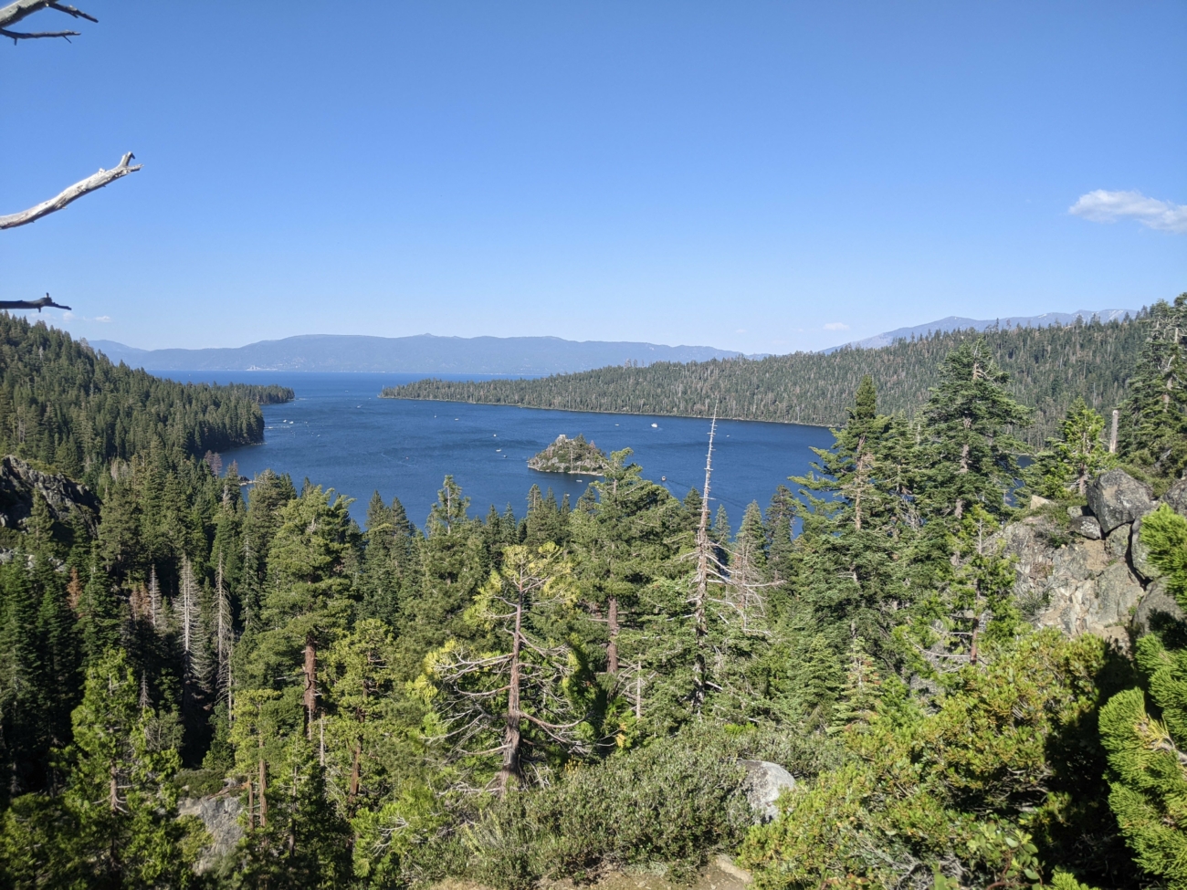 View of Lake Tahoe --Best Family Vacation Destinations in the West, USA, photo by Kristin of Tiny Footsteps Travel