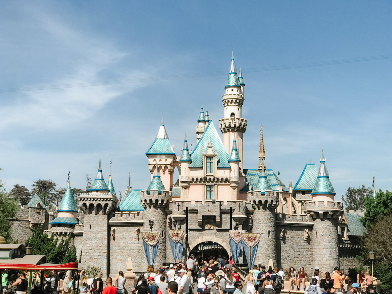 Disneyland California castle located in Anaheim--best family vacation destinations