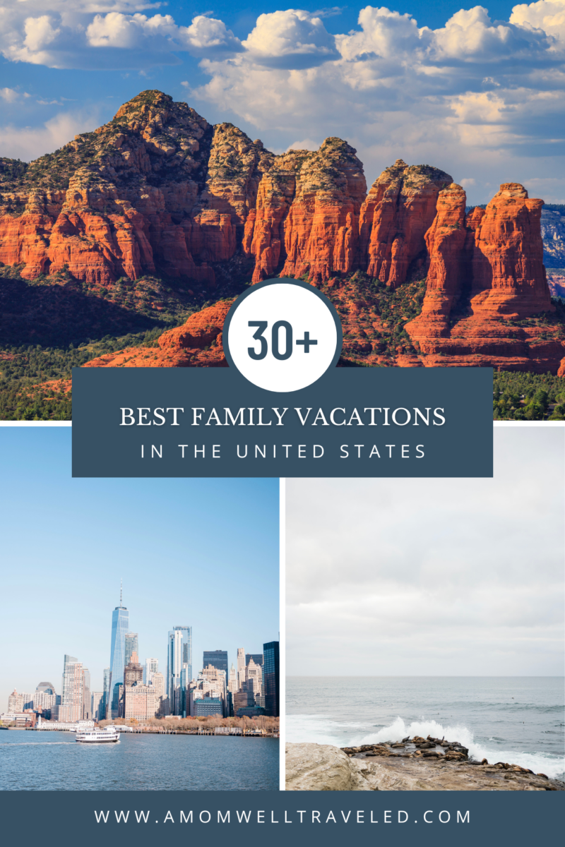 Best family vacation destinations across the USA for families with younger kids