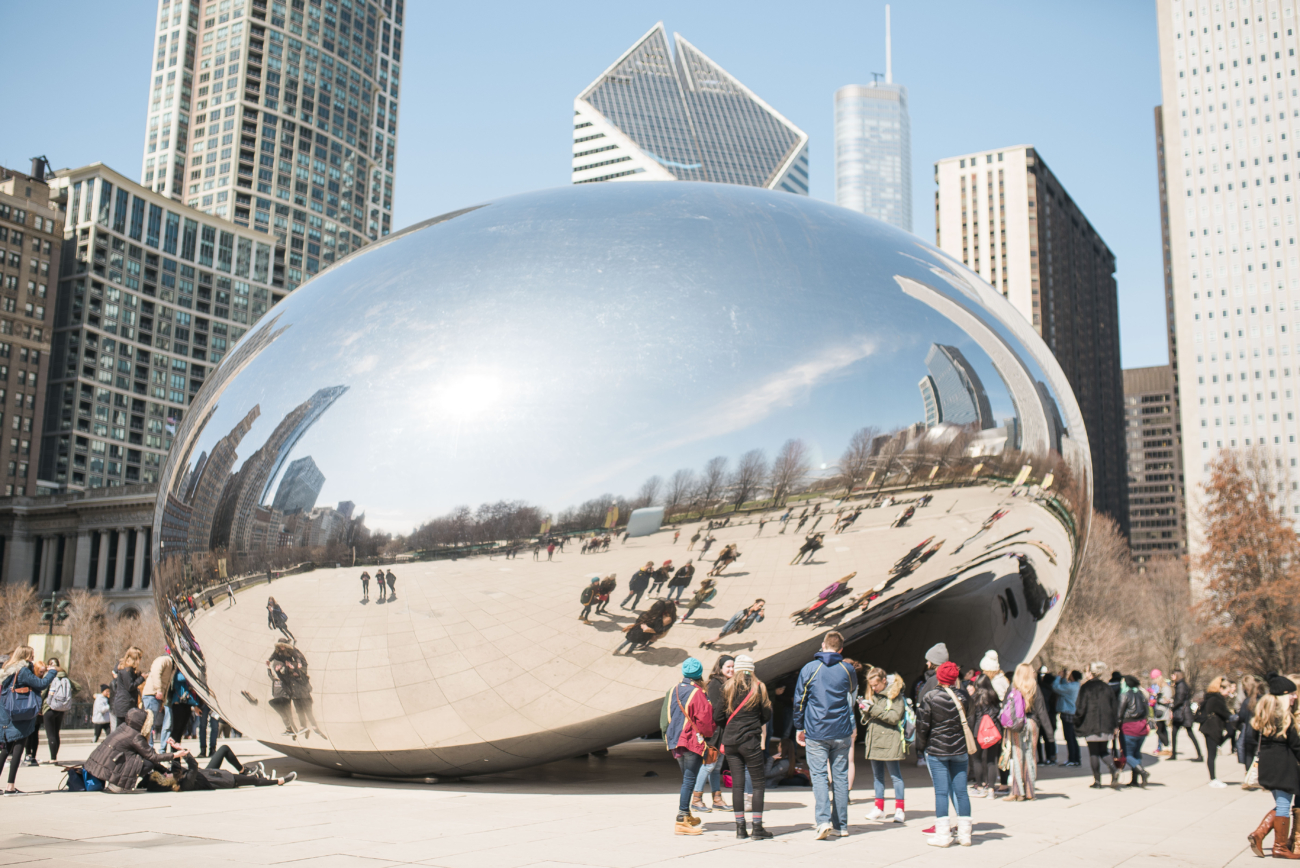 The Chicago Bean in Chicago, Illinois --best family vacation destinations in the USA
