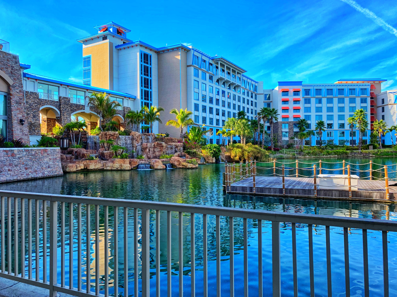 View of Universal's Loews Sapphire Falls Resort in Orlando, Florida--Family Resorts in Florida.