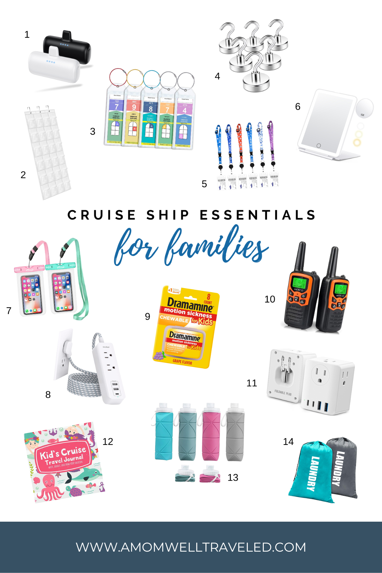 Cruise Ship Essentials for Families from Amazon